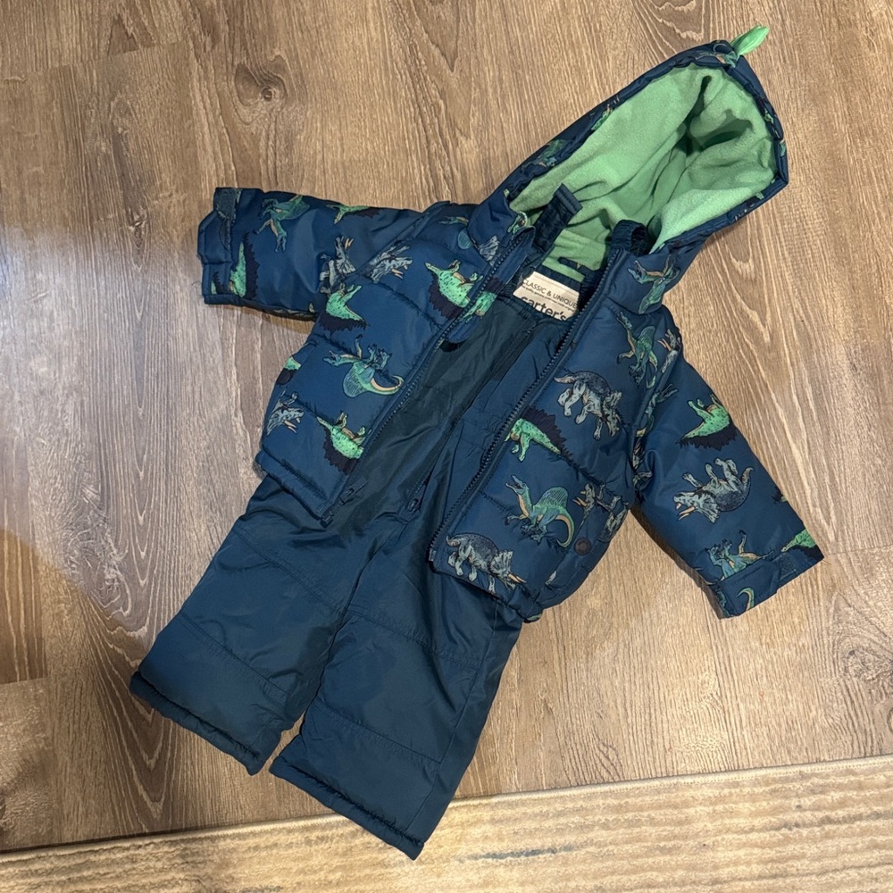 Carter's Blue Dinosaur Print Kids Jacket and Pants